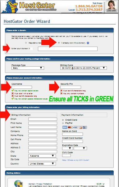 Hostgator for WordPress Web Design Class